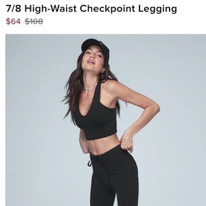 Alo Yoga Women's 7/8 High-Waist Checkpoint Leggings